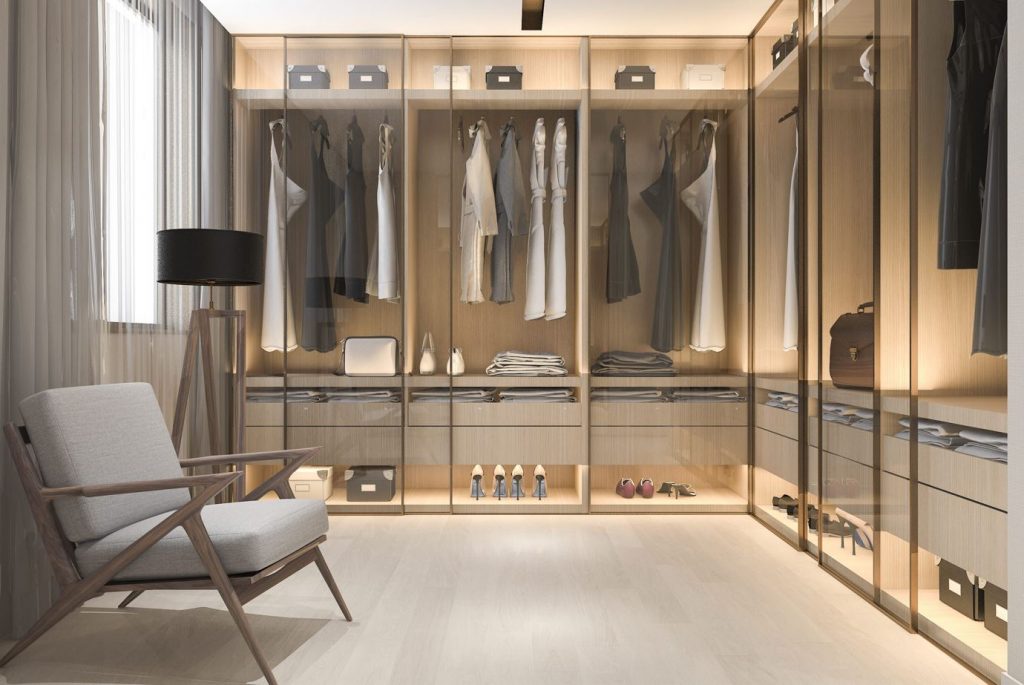 closet de vidro